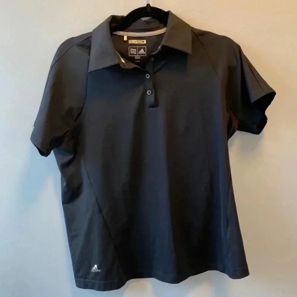 Adidas Black Collared Shirt - Picture 1 of 8